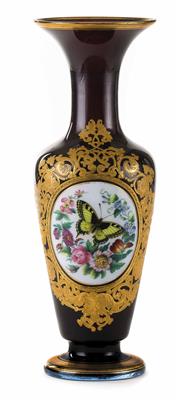Vase, Böhmen oder Schlesien um 1860/70 - Antiquitäten, alte Grafiken und Teppiche