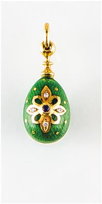 Faberge by Victor Mayer, Ei-Anhänger - Schmuck, Uhren und Kleinkunst