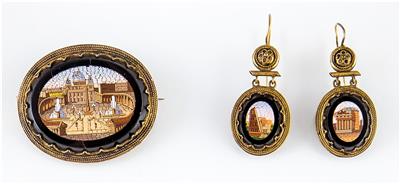 Mikromosaik-Schmuckgarnitur, Rom, Ende 19. Jahrhundert - Jewellery, Watches and Craftwork