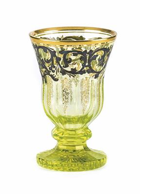 Fußbecher, Böhmen um 1840 - Christmas auction