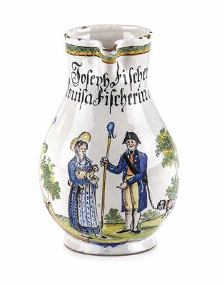 Hochzeits-Birnkrug, Durlach, datiert 1820 - Vánoční aukce