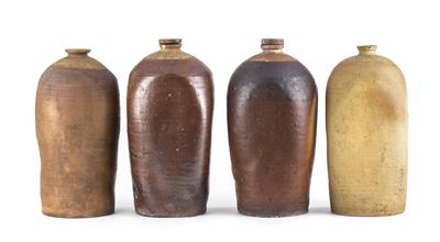 Vier große Vorratsflaschen, Böhmen um 1900 - Christmas auction