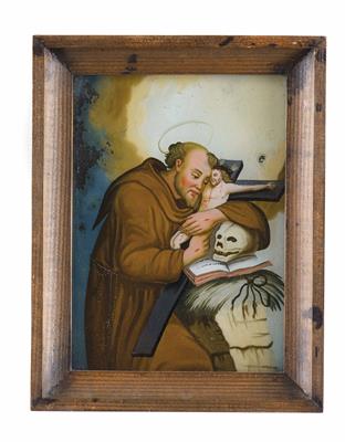 Hinterglasbild, Bayern, wohl Murnau, 19. Jahrhundert - Velikonoční aukce