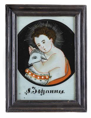 Hinterglasbild, Böhmen 19. Jahrhundert - Easter Auction