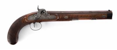 Englische (Walisische) Kapselschlosspistole, Mitte 19. Jahrhundert - Osterauktion