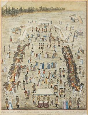 Nürnberg, Lager der Bürgerkavallerie-Kompanie 1795 - Easter Auction