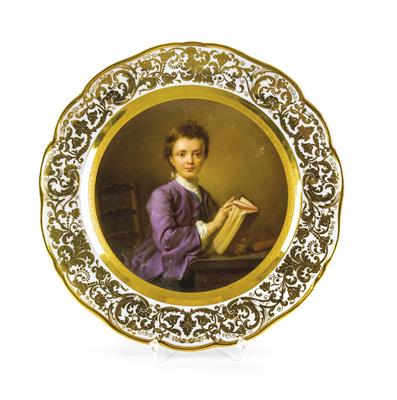 Russischer Bildteller, Kaiserliche Porzellanmanufaktur St. Petersburg um 1830 - Velikonoční aukce