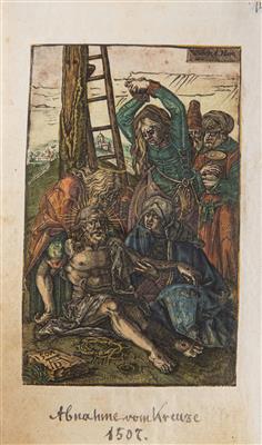 Sammelband mit zwei Kupferstichserien aus der Renaissance und einer aus der Barockzeit: a) Willem de Haen (Haan, - Asta di pasqua