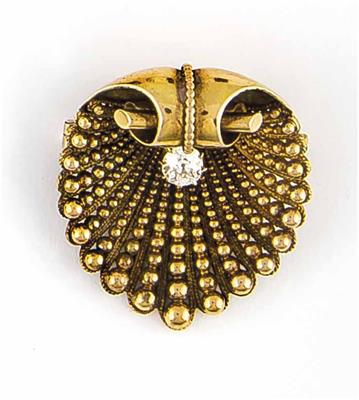 Altschliffdiamantbrosche ca. 0,60 ct - Jewellery, watches and antiques