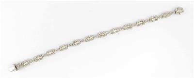 Brillant-Diamantarmband, zus. ca. 4,10 ct - Schmuck, Uhren und Kunst des 20. Jahrhunderts