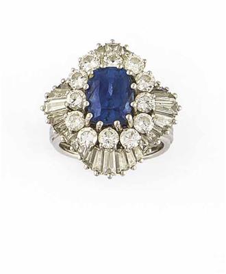 Brillant-Diamantdamenring zus. ca. 5 ct - Schmuck, Uhren und Kunst des 20. Jahrhunderts