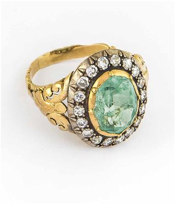 Brillant-Diamantring zus. 1,26 ct - Jewellery, watches and antiques
