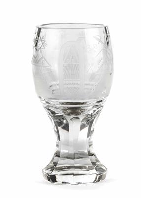 Freimaurerglas, 1. Hälfte 20. Jahrhundert - Schmuck, Uhren und Kunst des 20. Jahrhunderts