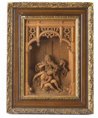 Diorama - Kastenbild, in der Art Sebastian Steiner (Sterzing 1836-1896 Untermais bei Meran) - Easter Auction