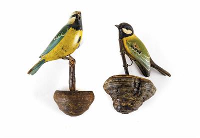 Paar Viechtauer Singvögel, Oberösterreich, 19. Jahrhundert - Easter Auction