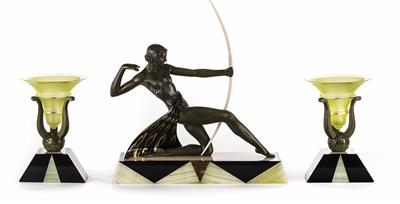 Art Deco-Skulptur 'Diana mit Bogen', möglicherweise von Ugo Cipriani (Florenz 1897-1960 Paris) - Schmuck, Taschen- und Armbanduhren, Kunst des 20. Jahrhunderts