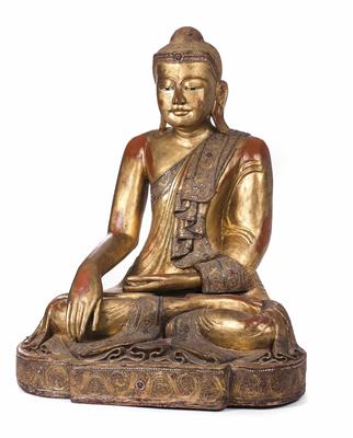 Buddha im Lotussitz, Asien, 20. Jahrhundert - Schmuck, Taschen- und Armbanduhren, Kunst des 20. Jahrhunderts