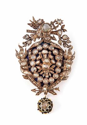 Diamantrautenbrosche - Jewellery, watches and art