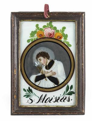 Hinterglasbild, Alpenländisch 19. Jahrhundert - Vánoční aukce