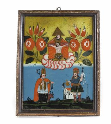 Hinterglasbild, Oberösterreich, Sandl 19. Jahrhundert - Vánoční aukce