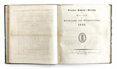 Jahresbericht des Vereins für Pferdezucht und Pferdedressur für 1829-1837, Berlin - Weihnachtsauktion