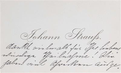 Johann Strauß Sohn - Vánoční aukce