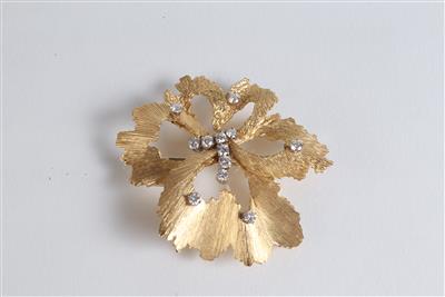 Brillantbrosche zus. ca. 0,70 ct - Adventauktion