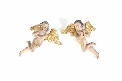 Paar geflügelte Engel, Alpenländisch um 1700 - Velikonoční aukce
