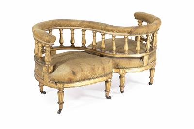 Téte-à-téte Sitzbank im Stil Ludwig XIV., Napoleon III., Frankreich, 19. Jahrhundert - Easter Auction