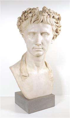 Büste des Kaiser Augustus, nach sogenannter "Bevilacqua Büste", 20. Jahrhundert - Sommerauktion