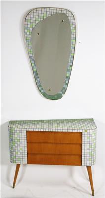 Gardroben-Sideboard mit Spiegelaufsatz, 1960er Jahre - Sommerauktion
