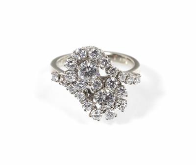 Brillant Diamant Ring zus. ca. 1,60 ct - Jewellery, antiques and art