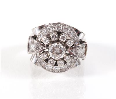 Brillant-Diamantdamenring zus. ca. 1,55 ct - Jewellery, antiques and art
