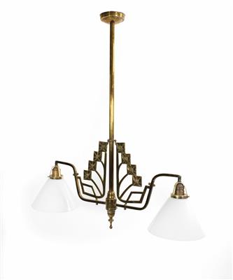 Jugendstil-Deckenlampe, um 1900 - Jewellery, antiques and art