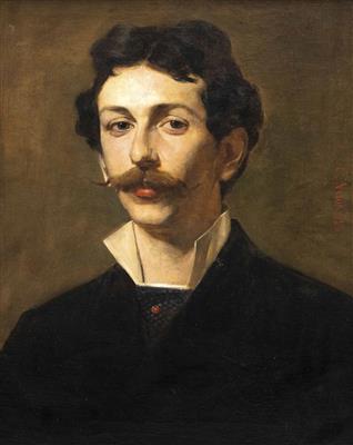 E. Novak, datiert 1880 - Vánoční aukce - Stříbro, sklo, porcelán, Moderní grafika, koberce