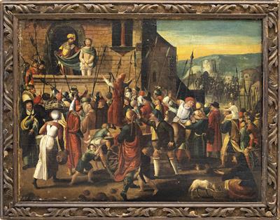 Flämischer Maler, 2. Hälfte 16. Jahrhundert - Asta di Natale - Argenti, vetri, porcellane, incisione, militaria, tappeti