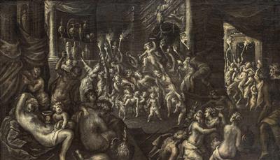 Oberitalienische Schule, 16. Jahrhundert, Nachfolge Andrea Meldolla, genannt Schiavone - Asta di Natale - Argenti, vetri, porcellane, incisione, militaria, tappeti