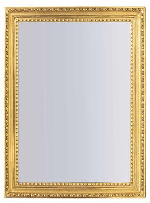 Großer Biedermeier Wandspiegel, 19. Jahrhundert - Christmas auction - Silver, glass, porcelain, graphics, militaria, carpets