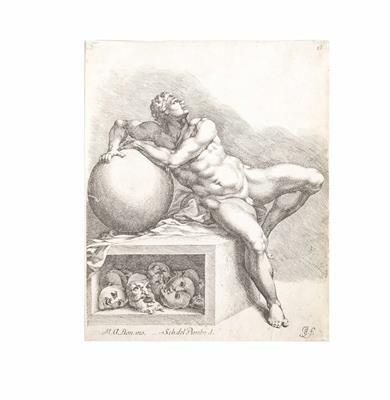 Nach Michelangelo Buonarotti und Sebastiano del Piombo - Christmas auction - Silver, glass, porcelain, graphics, militaria, carpets