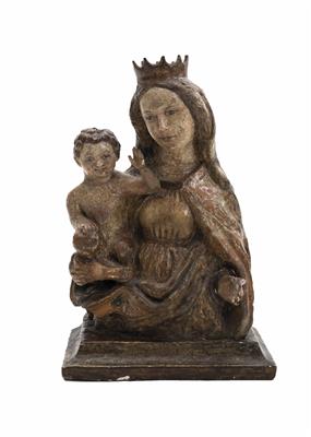 Madonna mit Kind, wohl Süddeutsch, um 1500 - Osterauktion