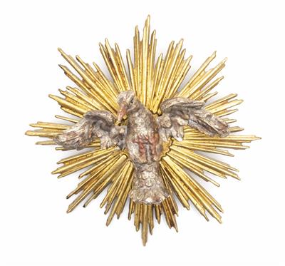 Heilig-Geist-Taube auf Strahlenkranz, Alpenländisch, 18. Jahrhundert - Asta di pasqua