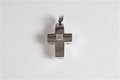 Diamantkreuzanhänger ca. 0,25 ct - Sommerauktion
