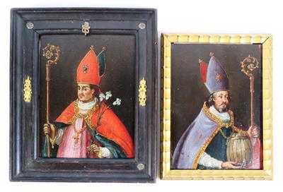 Paar Heiligenbilder, Alpenländisch, um 1800 - Asta di Natale - Argenti, vetri, porcellane, incisione, militaria, tappeti
