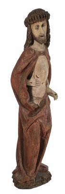 Christus als Schmerzensmann, der die Seitenwunde zeigt, Süddeutsch/Österreichisch, 2. Hälfte 15. Jahrhundert - Easter Auction