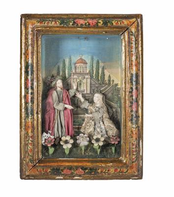 Kulissen-Andachtsbild, um 1800 - Easter Auction