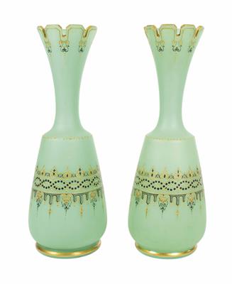 Paar Vasen, wohl Neuwelt, Böhmen, um 1860 - Osterauktion