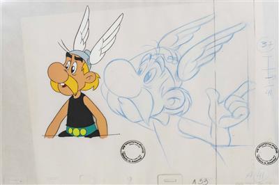 Animationszeichnungen Extrafilm Produktion, Berlin 1994 aus Asterix in Amerika - Asta estiva