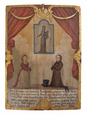 Ex Voto vom Jahr 1823, Schweizerisch, Einsiedeln - Weihnachtsauktion