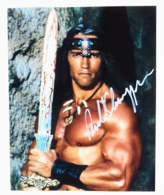 Autogramm von Arnold Schwarzenegger - Asta di Natale - Argenti, vetri, porcellane, incisione, militaria, tappeti