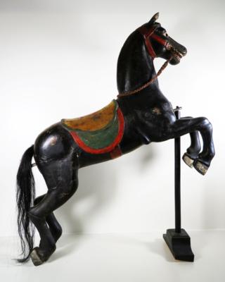 Karusellpferd, 19. Jahrhundert - Christmas auction - Silver, glass, porcelain, graphics, militaria, carpets
